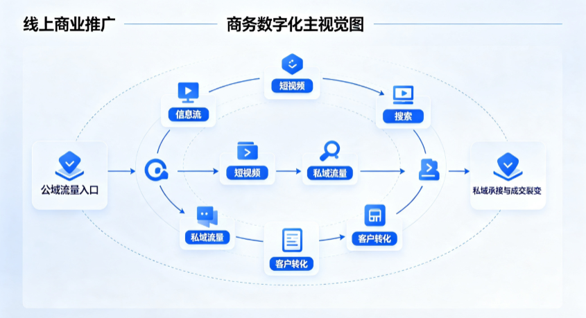 肥东县线上商业推广怎么做？全域流量闭环搭建与低成本转化实战指南